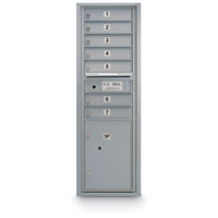 7 Door Standard 4C Mailbox with (1) Parcel Locker