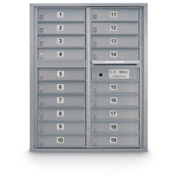 19 Door Standard 4C Front Loading Mailbox