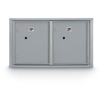 Standard 4C Mailbox with (2 Horizontal) Parcel Lockers