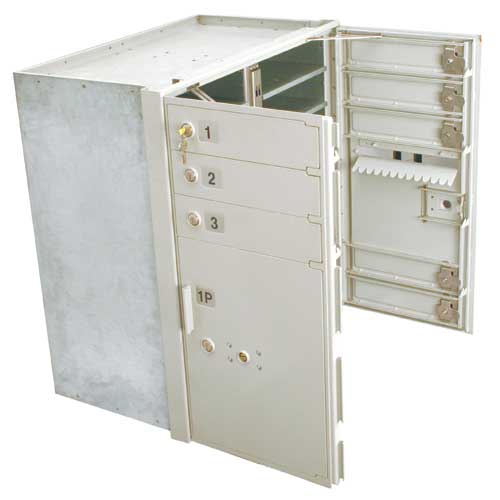 Open Doors of a 4C Mailbox