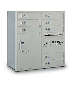 8 Door 4C Mailbox with Parcel Locker